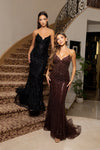 Cargar imagen en el visor de la galería, LA8294 Wholesale Strapless Sweetheart Sequin Beaded Mermaid Prom Dress with Lace-Up Corset Back