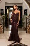 Cargar imagen en el visor de la galería, LA8294 Wholesale Strapless Sweetheart Sequin Beaded Mermaid Prom Dress with Lace-Up Corset Back