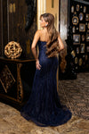 Cargar imagen en el visor de la galería, LA8294 Wholesale Strapless Sweetheart Sequin Beaded Mermaid Prom Dress with Lace-Up Corset Back