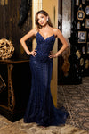 Cargar imagen en el visor de la galería, LA8294 Wholesale Strapless Sweetheart Sequin Beaded Mermaid Prom Dress with Lace-Up Corset Back