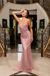 Cargar imagen en el visor de la galería, LA8294 Wholesale Strapless Sweetheart Sequin Beaded Mermaid Prom Dress with Lace-Up Corset Back