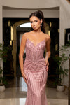 Cargar imagen en el visor de la galería, LA8294 Wholesale Strapless Sweetheart Sequin Beaded Mermaid Prom Dress with Lace-Up Corset Back
