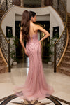 Cargar imagen en el visor de la galería, LA8294 Wholesale Strapless Sweetheart Sequin Beaded Mermaid Prom Dress with Lace-Up Corset Back