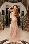 Cargar imagen en el visor de la galería, LA8296 Wholesale Strapless Sequin Beaded Mermaid Prom Dress with Sweetheart Neckline &amp; High Slit - - Long Prom Dress LA Merchandise