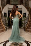Cargar imagen en el visor de la galería, LA8296 Wholesale Strapless Sequin Beaded Mermaid Prom Dress with Sweetheart Neckline &amp; High Slit - - Long Prom Dress LA Merchandise