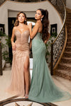 Cargar imagen en el visor de la galería, LA8296 Wholesale Strapless Sequin Beaded Mermaid Prom Dress with Sweetheart Neckline &amp; High Slit - - Long Prom Dress LA Merchandise