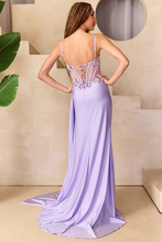 Load image into Gallery viewer, Wholesale Long Formal Dress Sleeveless Sheer Corset Gown By LAA2050