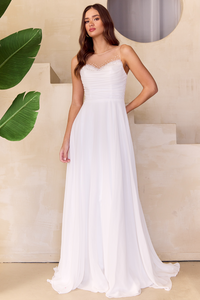 Wholesale Bridal Dress Sleeveless Illusion A-Line Gown By LAA3023