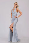 Load image into Gallery viewer, Wholesale Long Evening Dress V-Neck Halter Strap Prom Gown By LAA3040