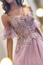 Load image into Gallery viewer, Wholesale Evening Dress Corset boning A-Line Long Prom Gown By LAA3041