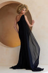 Load image into Gallery viewer, Wholesale Red Carpet Dress Asymmetrical Mermaid Prom Gown By LAA7056