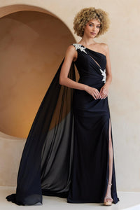 Wholesale Red Carpet Dress Asymmetrical Mermaid Prom Gown By LAA7056
