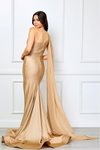 Load image into Gallery viewer, Wholesale Red Carpet Dress Asymmetrical Mermaid Prom Gown By LAA7056
