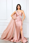 Load image into Gallery viewer, Wholesale Red Carpet Dress Asymmetrical Mermaid Prom Gown By LAA7056