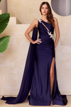 Load image into Gallery viewer, Wholesale Red Carpet Dress Asymmetrical Mermaid Prom Gown By LAA7056