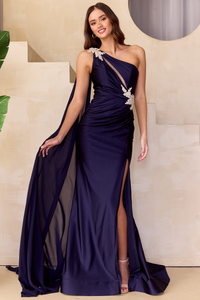 Wholesale Red Carpet Dress Asymmetrical Mermaid Prom Gown By LAA7056