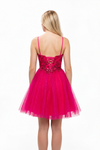 Cargar imagen en el visor de la galería, LAHS2828J Wholesale Butterfly Sequin Homecoming Dress Glitter Tulle Fit-and-Flare Cocktail Dress - - Short Cocktail Dress LAH