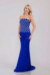 Load image into Gallery viewer, Wholesale Long Prom Dress Strapless Mermaid Evening Gown By LAAIN2001