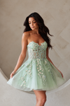 Cargar imagen en el visor de la galería, Wholesale Cocktail Sweetheart Strapless Homecoming Dress By LAABZ9024S - - LAA
