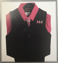 Load image into Gallery viewer, LA Merchandise LADBG688 4 pc Pin striped Formal Boys Suit - HOT PINK - Boys suits LA Merchandise