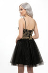 Load image into Gallery viewer, LAHS2828J Wholesale Butterfly Sequin Homecoming Dress Glitter Tulle Fit-and-Flare Cocktail Dress