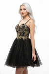 Load image into Gallery viewer, LAHS2828J Wholesale Butterfly Sequin Homecoming Dress Glitter Tulle Fit-and-Flare Cocktail Dress