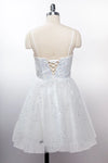 Load image into Gallery viewer, LAHS2828J Wholesale Butterfly Sequin Homecoming Dress Glitter Tulle Fit-and-Flare Cocktail Dress
