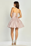 Load image into Gallery viewer, Wholesale Spaghetti Strap Sweetheart Corset Glitter A-Line Homecoming Cocktail Dress by LAL1080