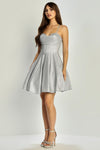 Load image into Gallery viewer, Wholesale Spaghetti Strap Sweetheart Corset Glitter A-Line Homecoming Cocktail Dress by LAL1080