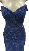 Load image into Gallery viewer, Sleeveless Beaded Mermaid Prom Dress Crystal Rhinestone Strapless Evening Gown by LAM-2653 - - Prom Dress LA Merchandise