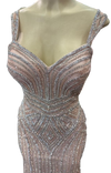 Load image into Gallery viewer, Sleeveless Beaded Mermaid Prom Dress Crystal Rhinestone Strapless Evening Gown by LAM-2653 - - Prom Dress LA Merchandise