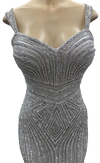 Load image into Gallery viewer, Sleeveless Beaded Mermaid Prom Dress Crystal Rhinestone Strapless Evening Gown by LAM-2653 - - Prom Dress LA Merchandise