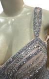 Load image into Gallery viewer, Sleeveless Beaded Mermaid Prom Dress Crystal Rhinestone Strapless Evening Gown by LAM-2653 - - Prom Dress LA Merchandise