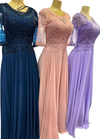 Load image into Gallery viewer, Wholesale Beaded Lace Applique A-Line Formal Dress with Illusion Sweetheart Neckline by LAM-2654