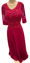 Load image into Gallery viewer, Wholesale Beaded Lace Applique A-Line Formal Dress with Illusion Sweetheart Neckline by LAM-2654