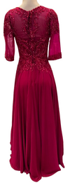 Load image into Gallery viewer, Wholesale Beaded Lace Applique A-Line Formal Dress with Illusion Sweetheart Neckline by LAM-2654