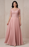 Load image into Gallery viewer, Wholesale Beaded Lace Applique A-Line Formal Dress with Illusion Sweetheart Neckline by LAM-2654