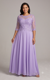 Load image into Gallery viewer, Wholesale Beaded Lace Applique A-Line Formal Dress with Illusion Sweetheart Neckline by LAM-2654