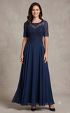 Load image into Gallery viewer, Wholesale Beaded Lace Applique A-Line Formal Dress with Illusion Sweetheart Neckline by LAM-2654