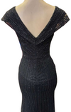 Load image into Gallery viewer, Wholesale Fully Beaded Sequin Sheath V-Neck Cap Sleeve Prom Evening Gown by LAM2674