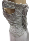 Load image into Gallery viewer, Off-Shoulder Beaded Chiffon A-Line Mother of the Bride Dress with Cap Sleeve by LAM-2677 - - Mother of he Bride Dress LA Merchandise