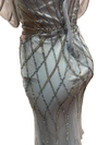 Load image into Gallery viewer, Beaded Diamond Mermaid Prom Dress with Cold-Shoulder Flutter Sleeves &amp; High Slit by LAM-2679 - - Prom Dress LA Merchandise