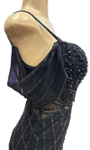 Load image into Gallery viewer, Beaded Diamond Mermaid Prom Dress with Cold-Shoulder Flutter Sleeves &amp; High Slit by LAM-2679 - - Prom Dress LA Merchandise