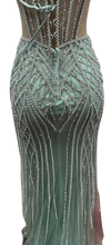 Load image into Gallery viewer, Beaded Mermaid Prom Dress Illusion Corset Gown with Rhinestone Detail Evening Dress by LAM-2684 - - Prom Dress LA Merchandise