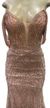 Load image into Gallery viewer, Wholesale Off-Shoulder Sequin Mermaid Prom Dress V-Neck Illusion Lace-Up Corset Back by LAM2685 - - Prom Dress LA Merchandise