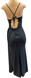Cargar imagen en el visor de la galería, Wholesale Glitter Ruched Sheath Prom Dress with Lace-Up Corset Back &amp; Thigh Slit Evening Gown by LAM-2695 - - Prom Dress LA Merchandise
