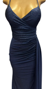 Cargar imagen en el visor de la galería, Wholesale Glitter Ruched Sheath Prom Dress with Lace-Up Corset Back &amp; Thigh Slit Evening Gown by LAM-2695 - - Prom Dress LA Merchandise