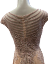 Load image into Gallery viewer, Beaded Lace Cap Sleeve Illusion Neckline Floor Length A-Line Formal Dress with by LAM-2706 - - Prom Dress LA Merchandise