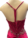 Load image into Gallery viewer, Wholesale Beaded Mermaid Satin Evening Gown with Sweetheart Neckline &amp; Lace-Up Back by LAM2713 - - Prom Dress LA Merchandise