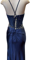 Load image into Gallery viewer, Wholesale Beaded Mermaid Satin Evening Gown with Sweetheart Neckline &amp; Lace-Up Back by LAM2713 - - Prom Dress LA Merchandise